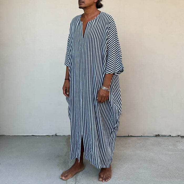 Kabak Kaftan Indigo Stripe