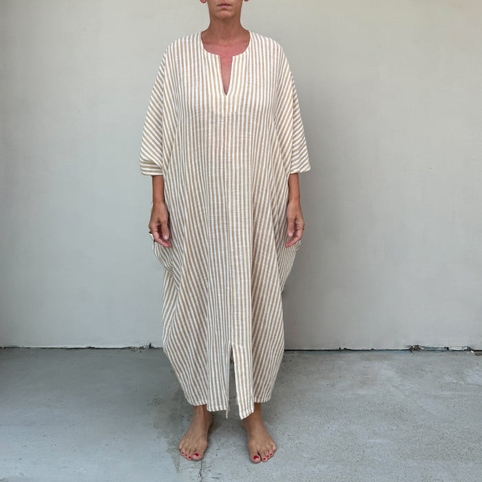 Kabak Kaftan Sand Stripe